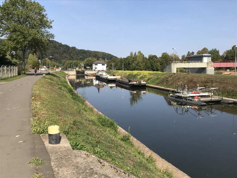 Schleuse Güdingen Saarland, Deutschland Radtouren