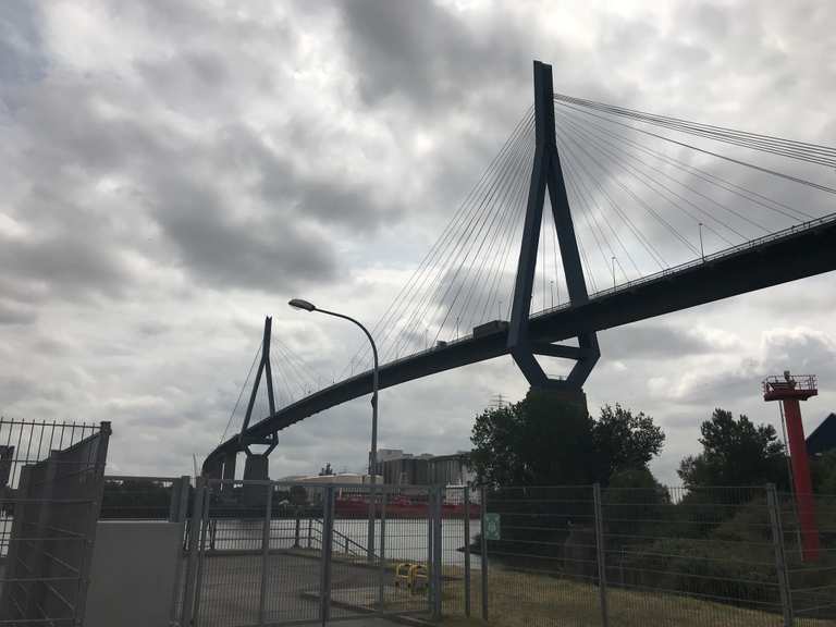 darf man mit dem fahrrad über die köhlbrandbrücke