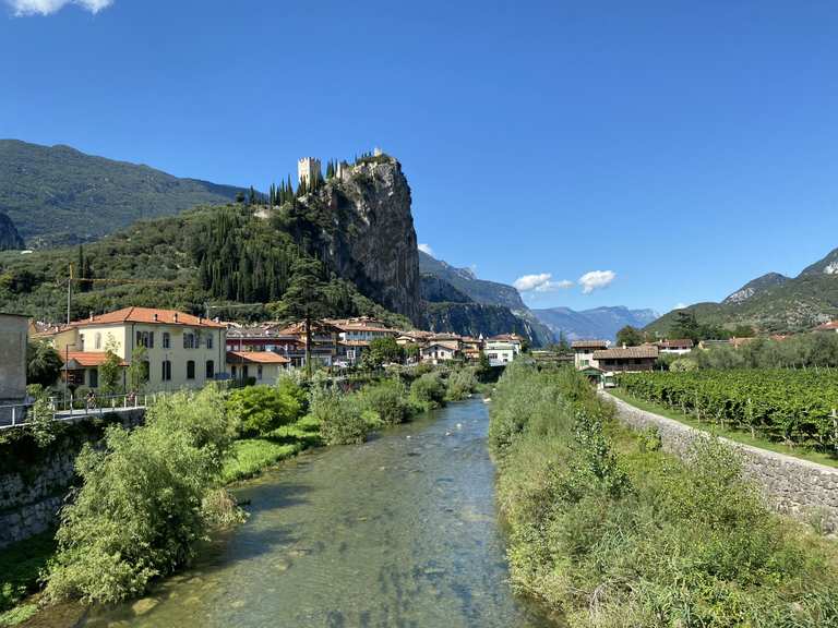 Fiume Sarca on its way to Lago di Garda - Mountain Bike Trails & Tracks ...