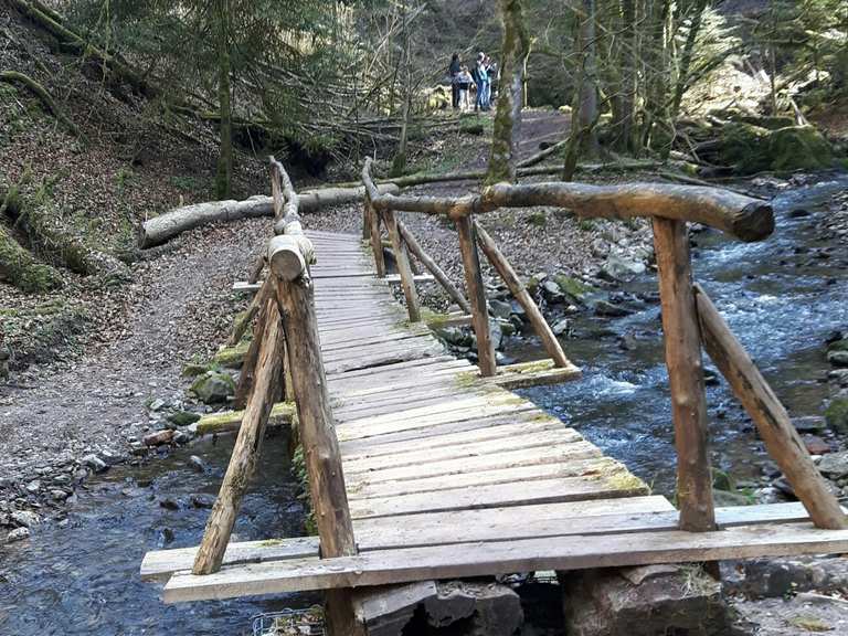 Brücke an der Klingenmühle Strümpfelbacher Wasserfall Runde von