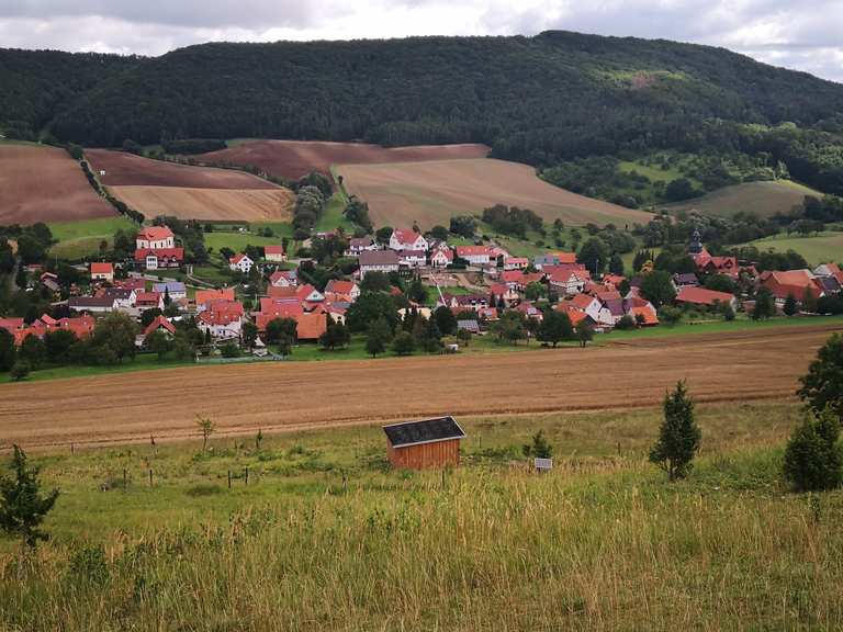 Ausblick vom Hasenwinkel über Fretterode Wanderungen und Rundwege komoot