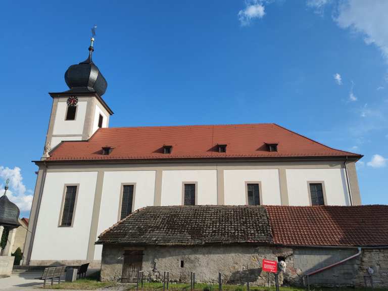 Falkenstein Kapelle im Weinberg😊 Runde von Donnersdorf Wanderung