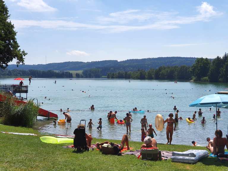 Ilmensee Beobachtungsturm Runde von Illmensee Wanderung Komoot