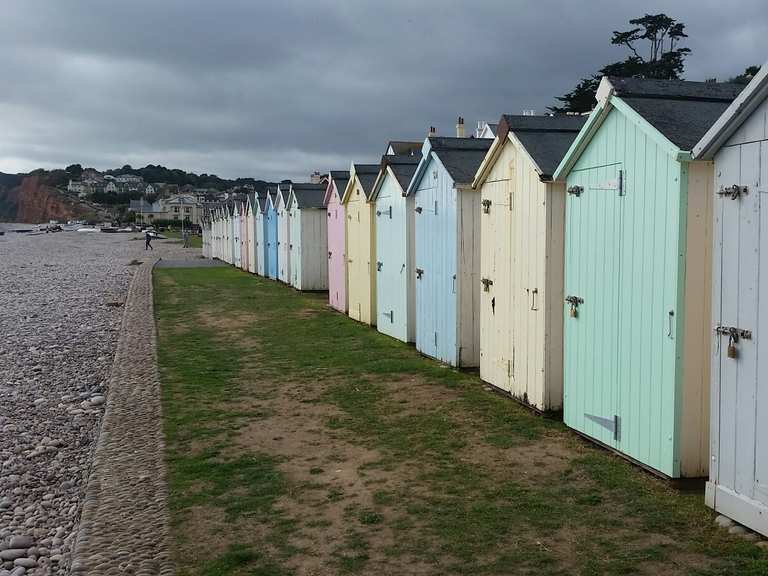 Budleigh Salterton seafront Road Cycle Routes and Map Komoot