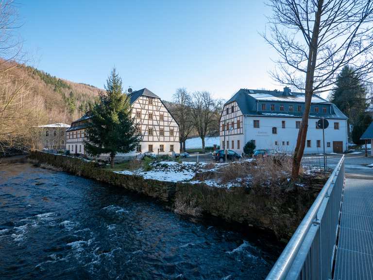 Thermalbad Wiesenbad hike Komoot