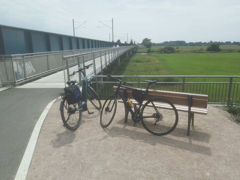 Rad/Gehweg über Aller und Wätern Verden (Aller), Verden