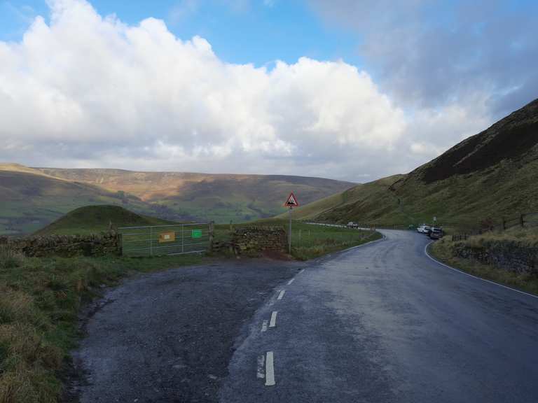 Clough Lane Stanage Edge from the Dale Loop from Sheffield bike