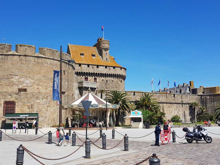 Château De Saint Malo Remparts De Saint Malo Rondje Vanuit Rocabey