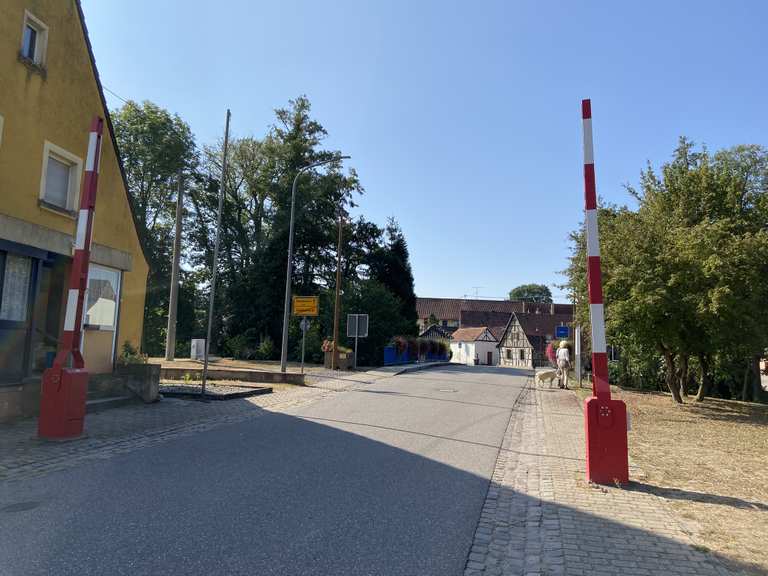 Grenze Deutschland Frankreich in Scheibenhard ...