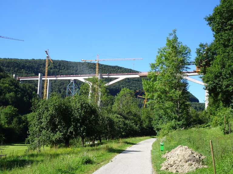 Filstalbrücke Kirche Hohenstadt Runde von Gosbach