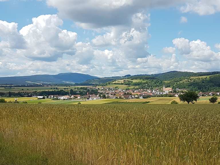 Bahnhof Nordheim v.d.Rhön Ruhebank am Hundsrück Runde