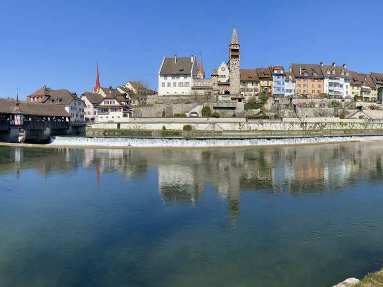 Mellingen – Blick zur Altstadt Bremgarten Runde von Schöneggstrasse ...