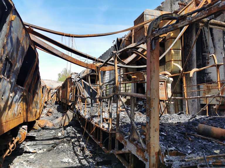 Lost Place Abgebranntes Bahnbetriebswerk Itin raires V lo Et Carte 