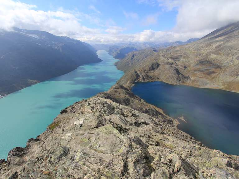 besseggen-grat-wanderungen-anfahrt-komoot