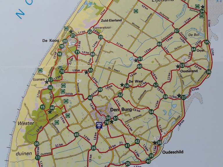 Blick zum Leuchtturm Texel fietsroutes en kaart | Komoot