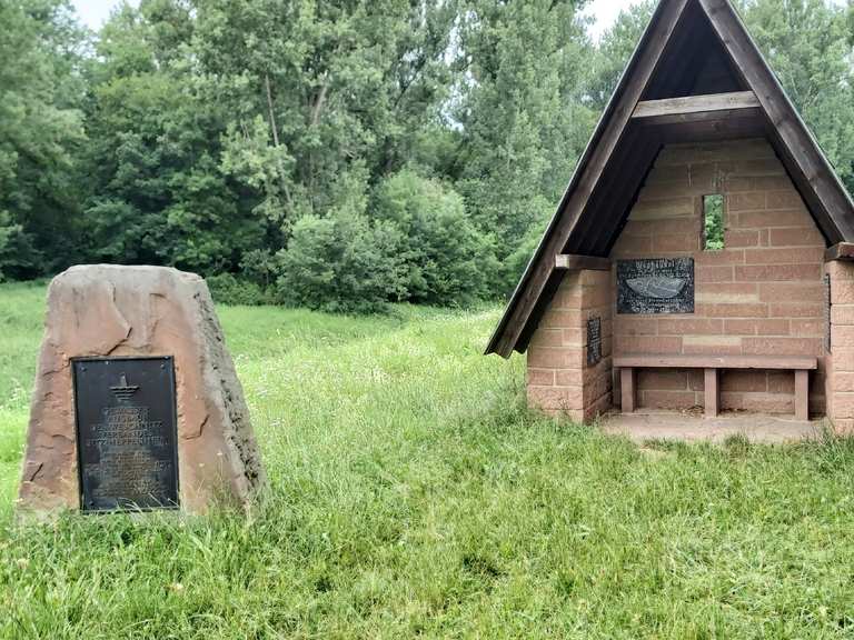 Badesee Gernsheim Waldtierpark Runde von Darmstadt
