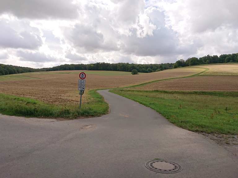 romantische straße mit dem fahrrad