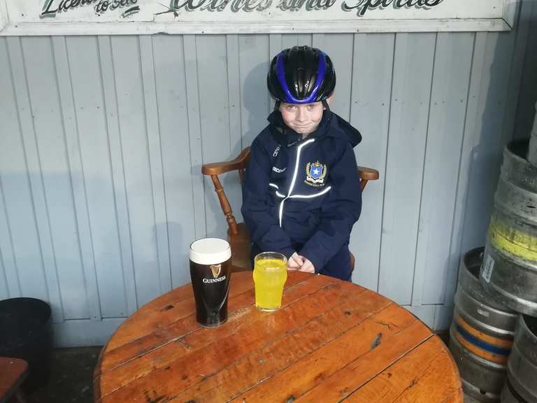 Cycle to mcbrides Cushendun loop from Cushendall road ride Komoot