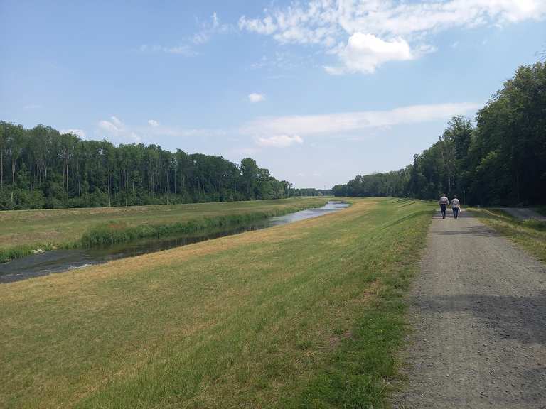 Raßnitzer See Radweg an der Luppe Runde von Halle