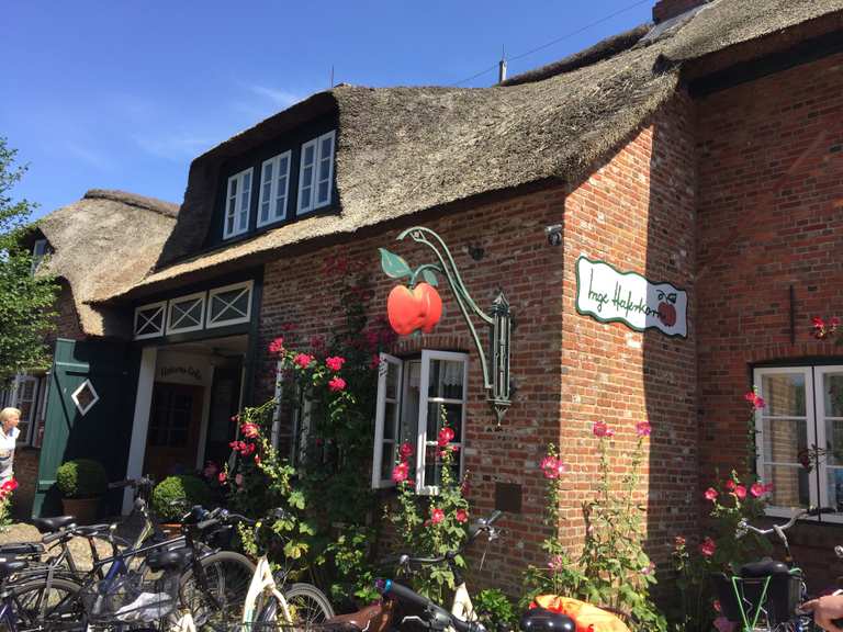 Café im Apfelgarten Oldsum, Nordfriesland Radtouren