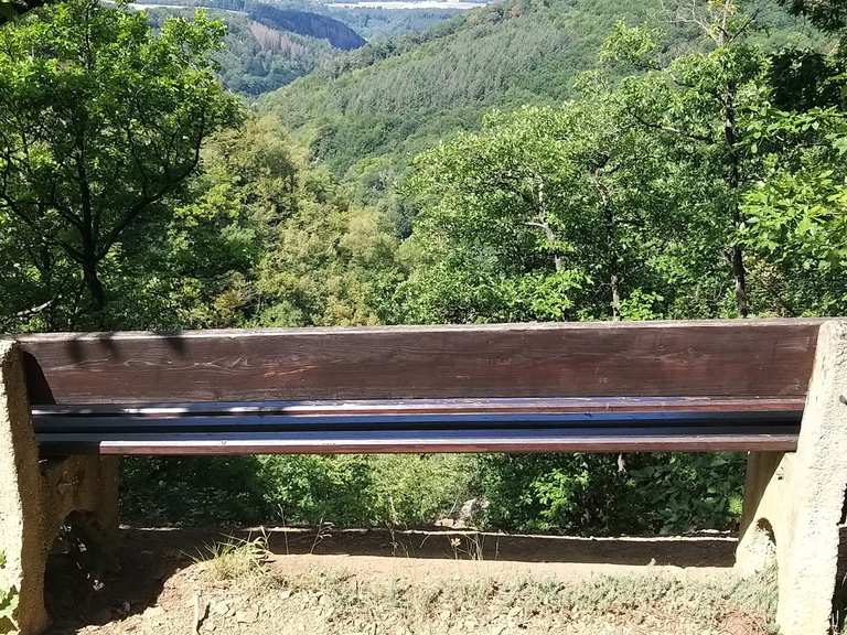 Blick auf Lahn und Gabelstein Gabelstein loop from Steinsberg hike