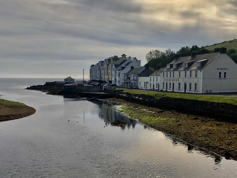 Cycle to mcbrides Cushendun loop from Cushendall road ride Komoot