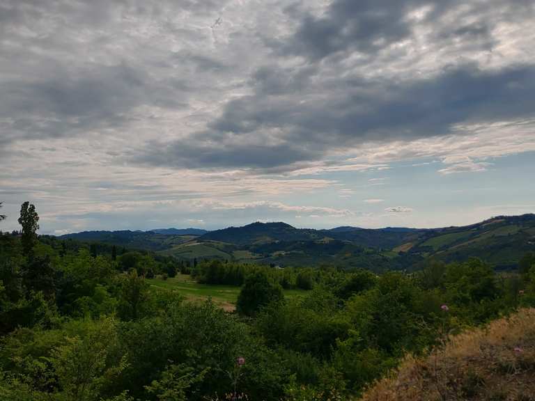 Ansa del fiume Torrente Idice Loop from Bologna Zanolini mountain