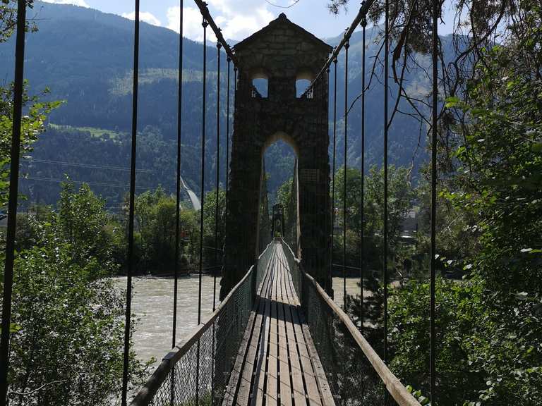 Hängebrücke über den Inn Wanderungen und Rundwege komoot