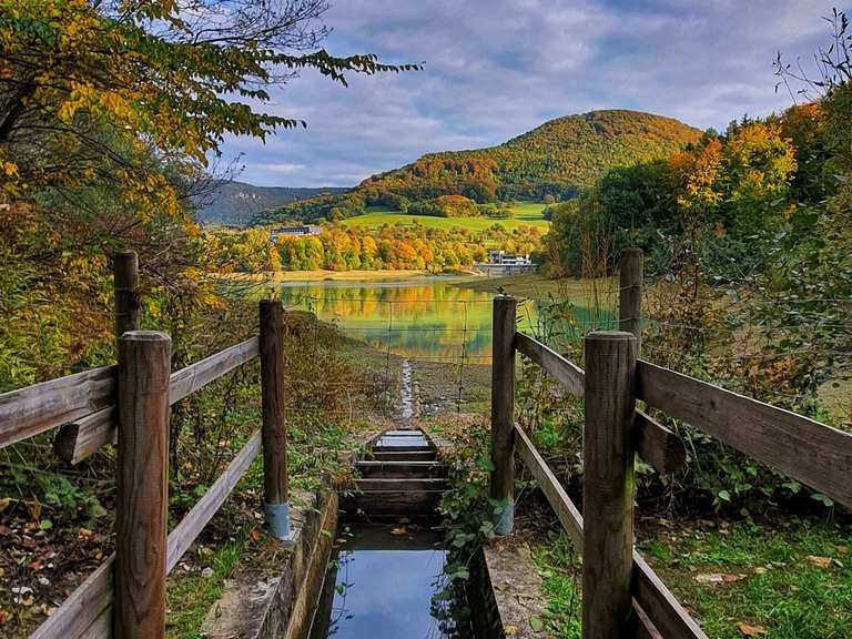 Stausee Glems Stausee Runde von Glems Wanderung Komoot