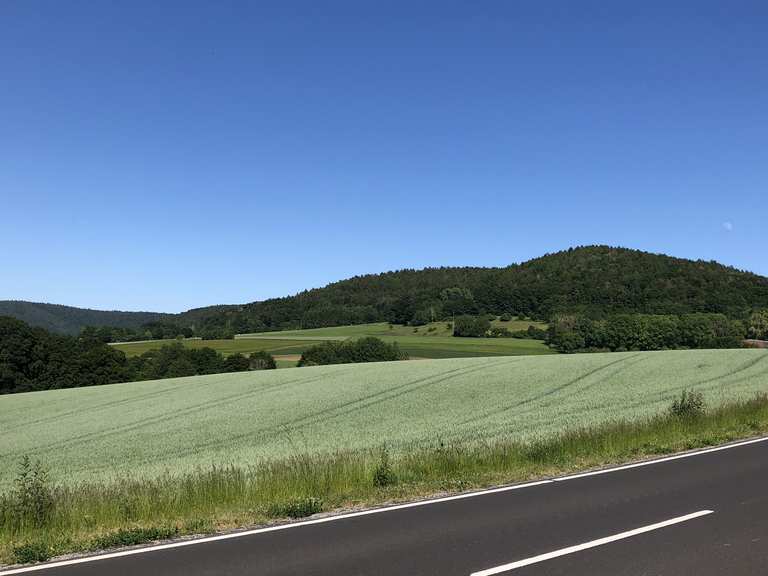 Fahrrad Stenger Hösbach Spessart Fernblick Rondje vanuit