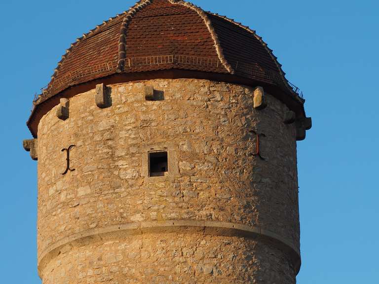 Laudenbach mit Schloss Laudenbach - Weikersheim, Main-Tauber-Kreis