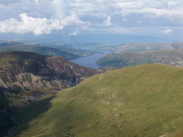 Striding Edge, Helvellyn & Swirral Edge scrambling loop from ...