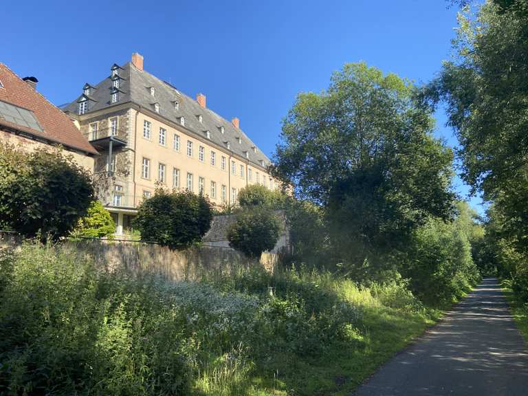 Blick nach Neheim und Arnsberg Haus Füchten Loop from