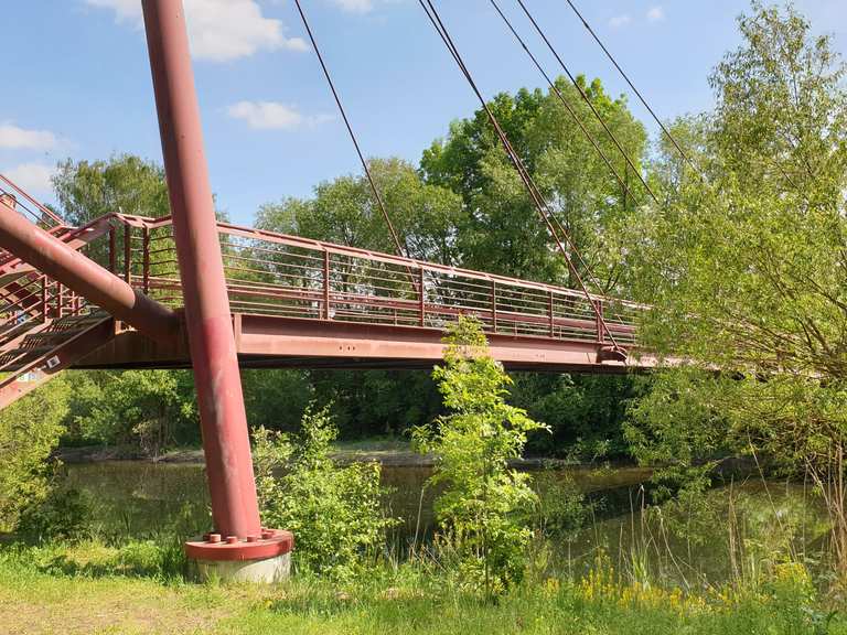 Brücke mit Aussichtsplattform - Mountain Bike Trails & Tracks | Komoot