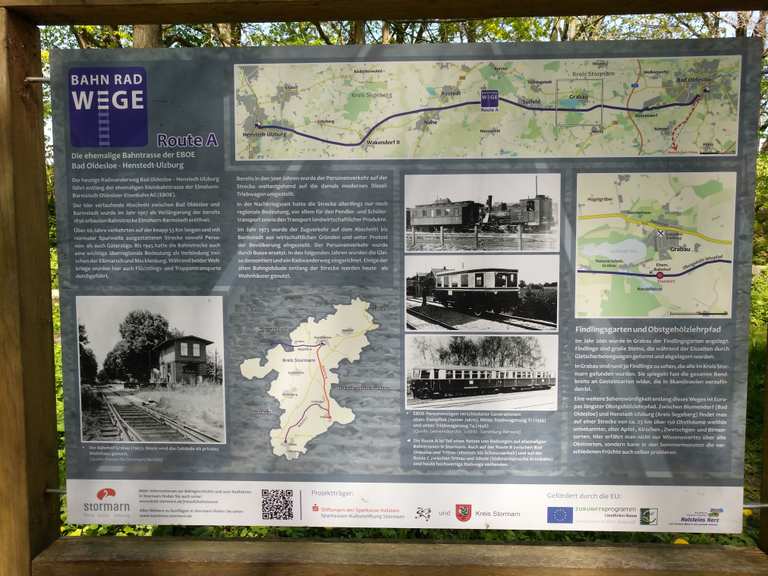 Route A ehemalige Bahntrasse der EBOE Routes for Walking and Hiking ...