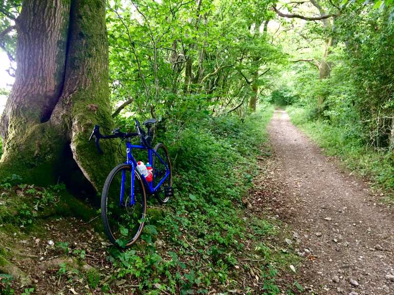 Wayfarers Walk on Bike Combe Gibbet to Ladle Hill Cycle Routes and