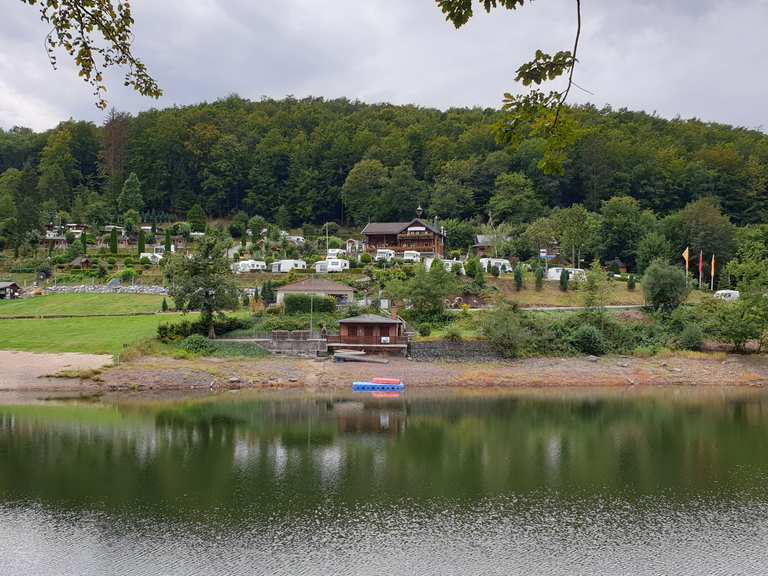 Toller Blick auf den See Wiesenbecker Teich Baude Runde von Bad