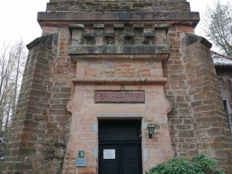 Aussicht vom Bismarckturm: Wanderungen und Rundwege | komoot