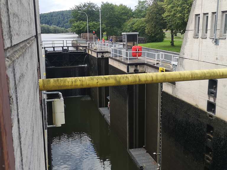 Staustufe / Kraftwerk Fuldatal Wahnhausen MTBroutes en trails Komoot