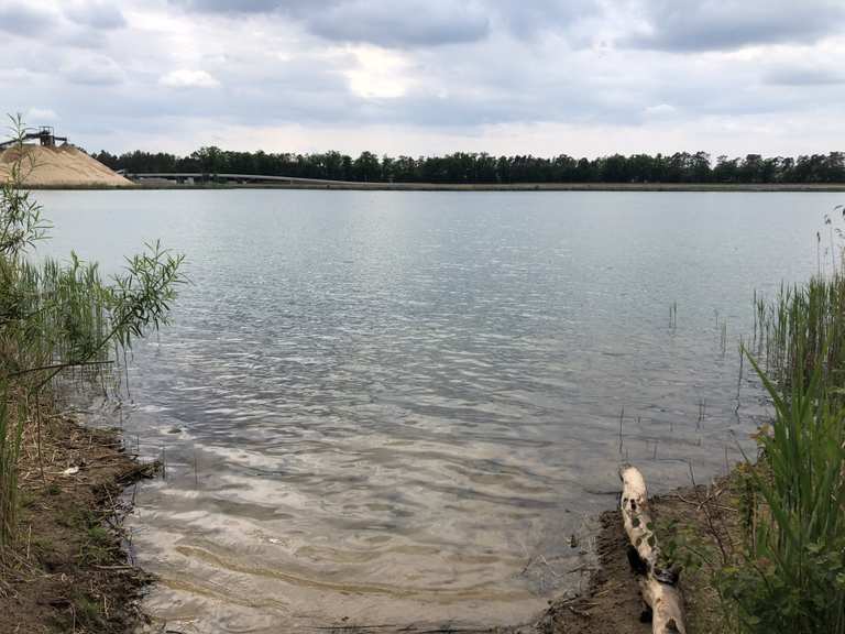 Blick auf den Baggersee (KM) MountainbikeTouren und Trails komoot