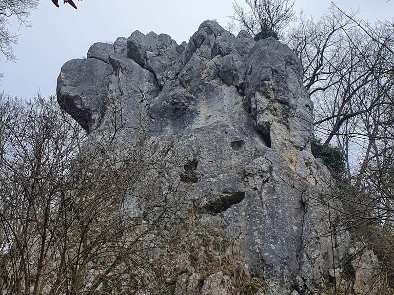 Felsen mit einem Gesicht – Dohlenfelsen loop from Konstein | hike | Komoot