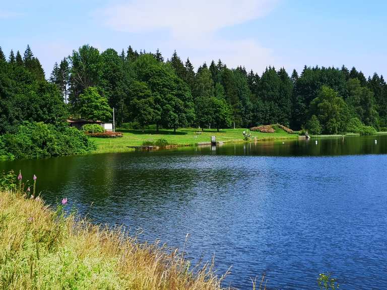Waldseebad Hausberger Teich Wanderungen und Rundwege komoot