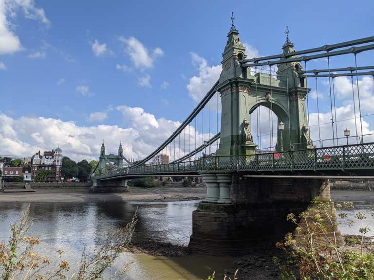 Thames Path loop via Richmond Park & Kingston bike Tour Komoot