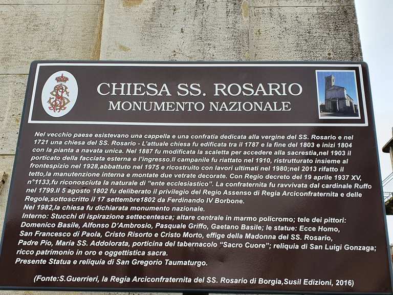 Chiesa Del Ss. Rosario In Borgia - Cycle Routes and Map | Komoot