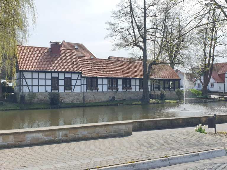 Blick auf das "Hockende Weib" Blick in das Münsterland