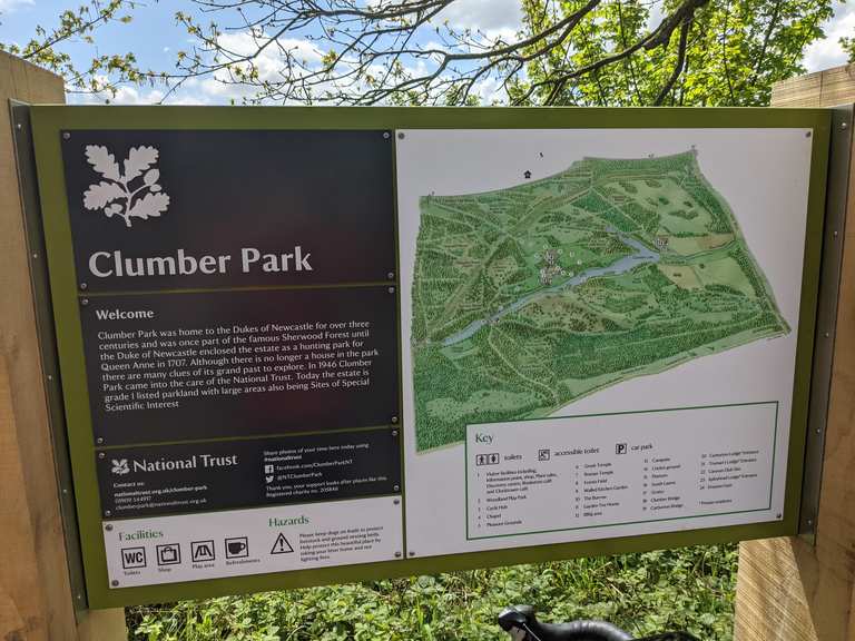 clumber park cycle routes