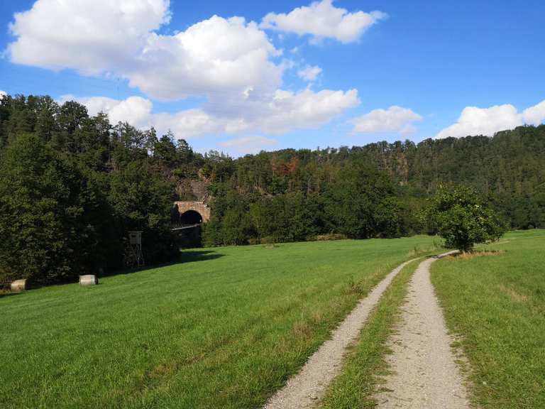 Rad und Wanderweg zwischen Berga und Wünschendorf Radtouren und