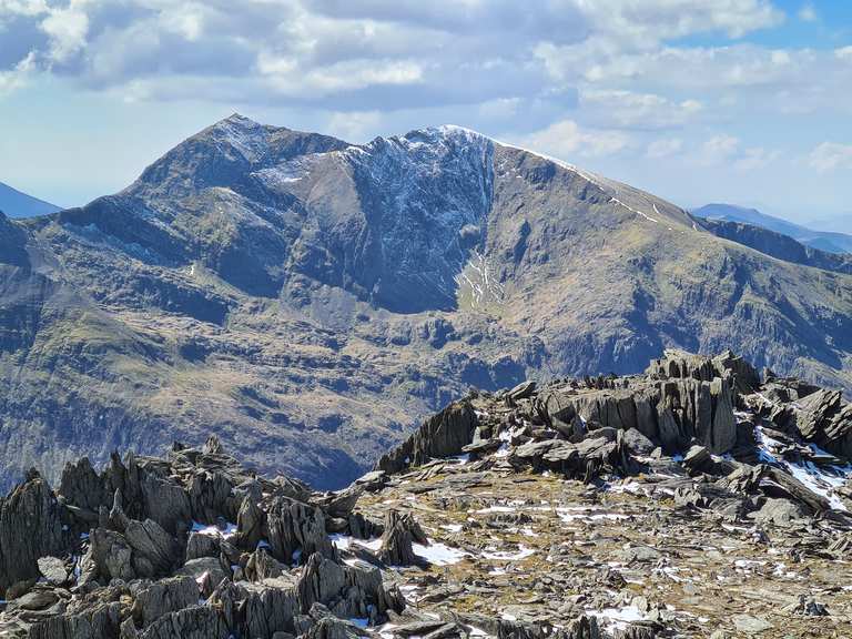 Glyder Fach & Glyder Fawr loop via Bristly Ridge from Ogwen Cottage
