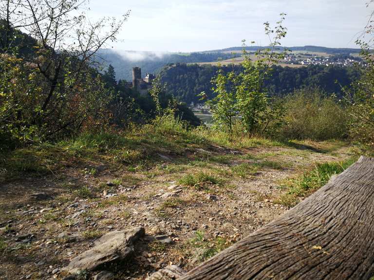 DreiBurgenBlick View of Katz Castle loop from St. Goarshausen