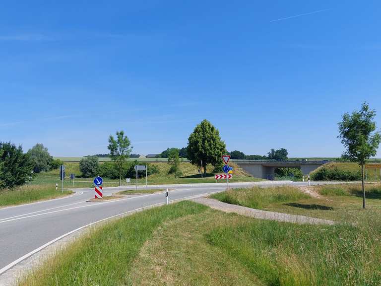 Marktplatz Frontenhausen Vils Runde von Frontenhausen Fahrradtour